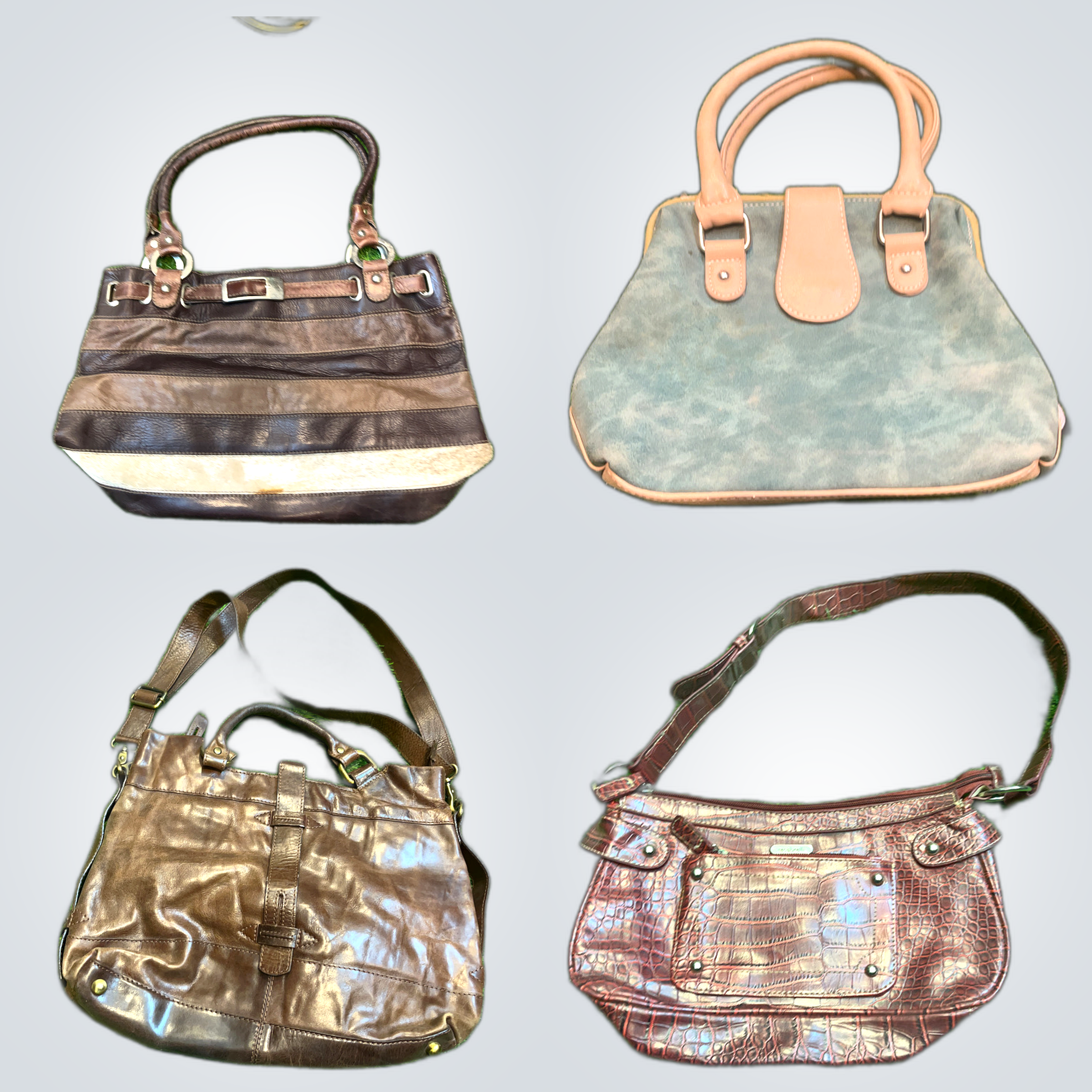 Conjunto de Bolsas de Luxo Coach, Fendi e Ted Bake..