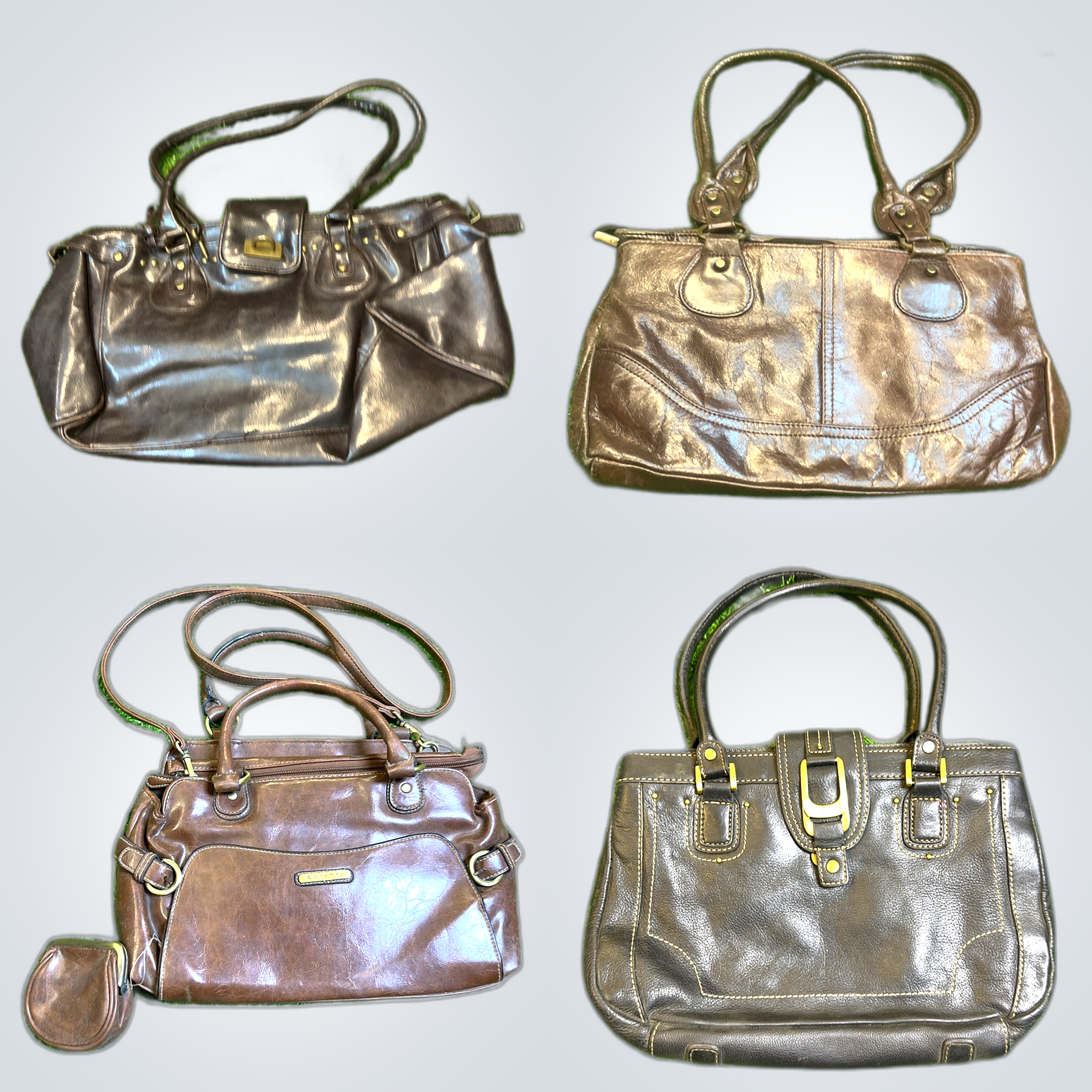 Y2K Leather Tote Handbags