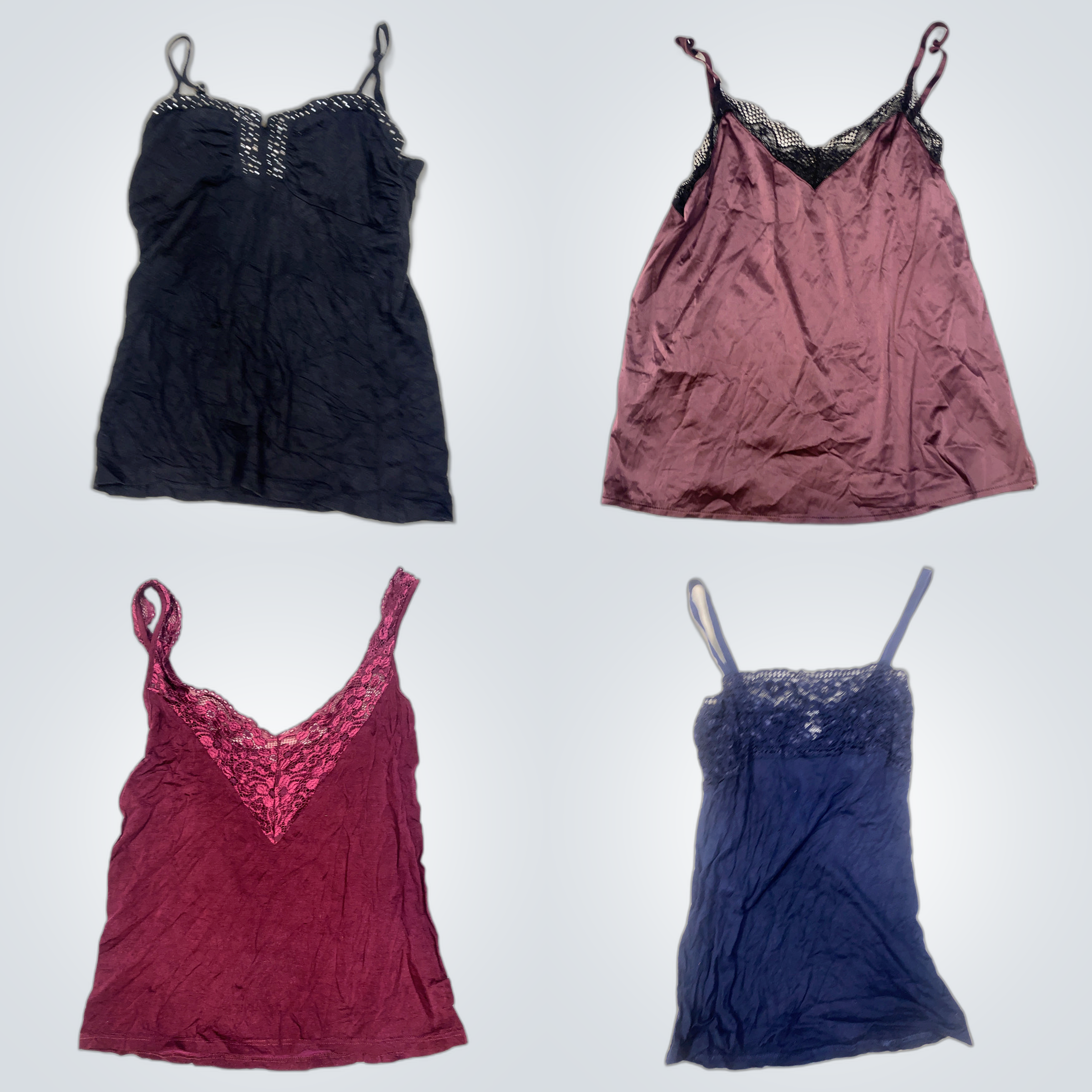 Lot de camisoles avec dentelle