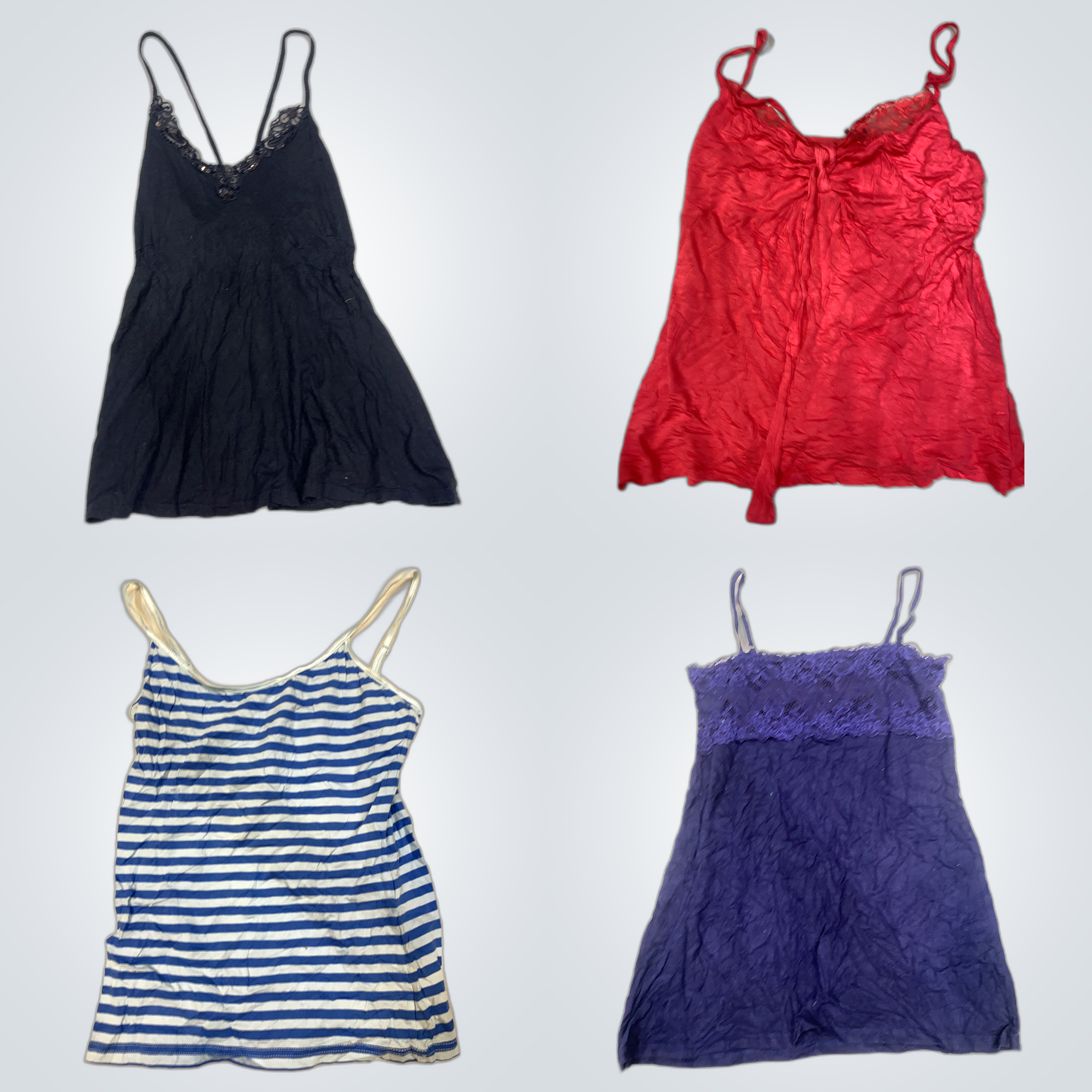 H&M Y2K Lace Trim Camisoles