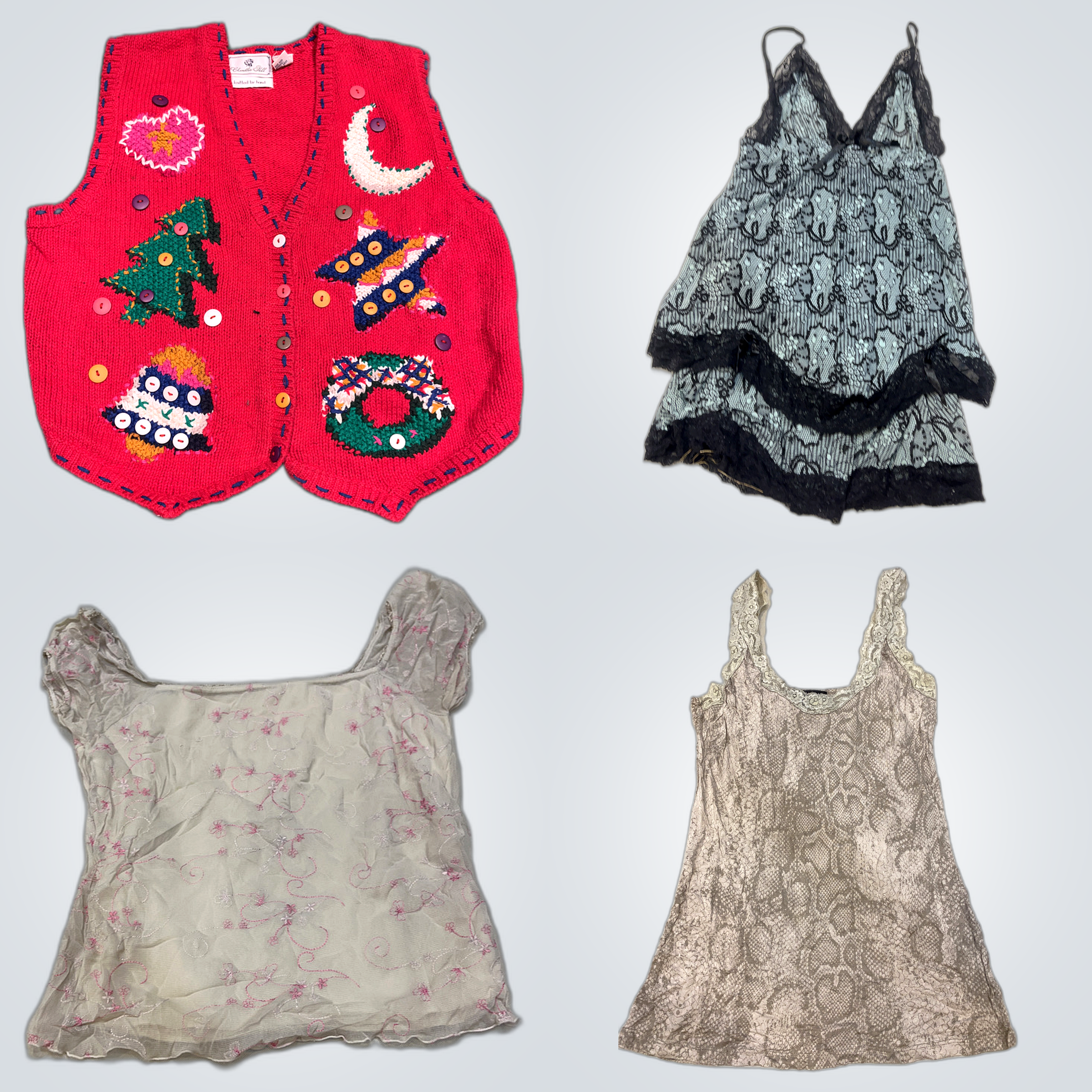 Segrets & Betsey Byer Bundle: 9 Pc Women's Sheer t..