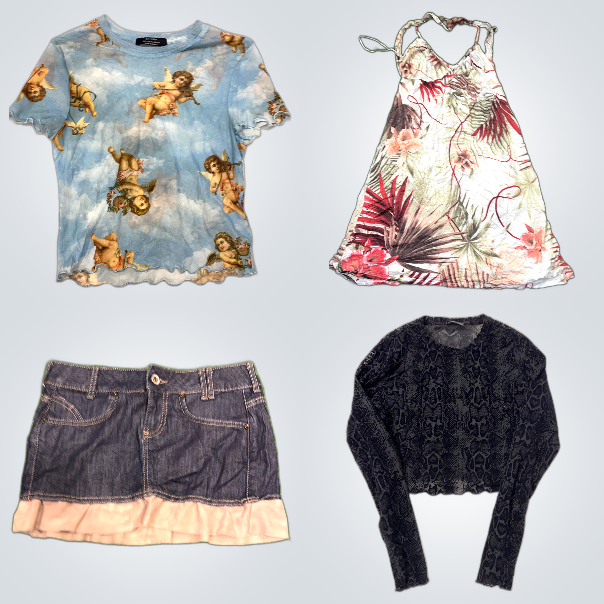 Bershka Y2K Camicie Trasparenti