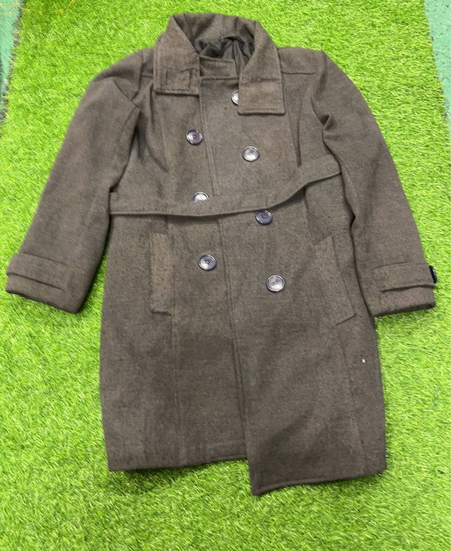 Manteau en laine marron