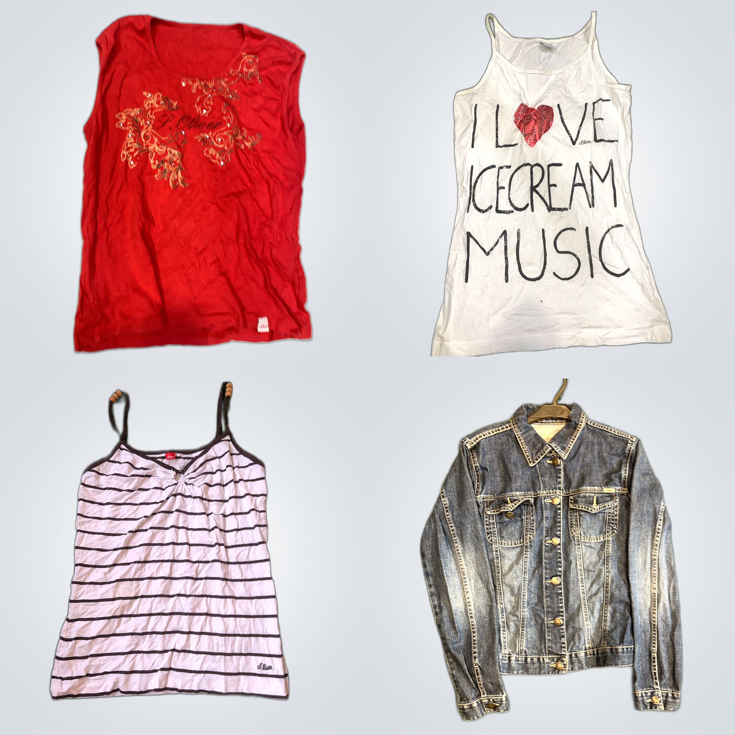 s.oliver Y2K Bluse Stampate