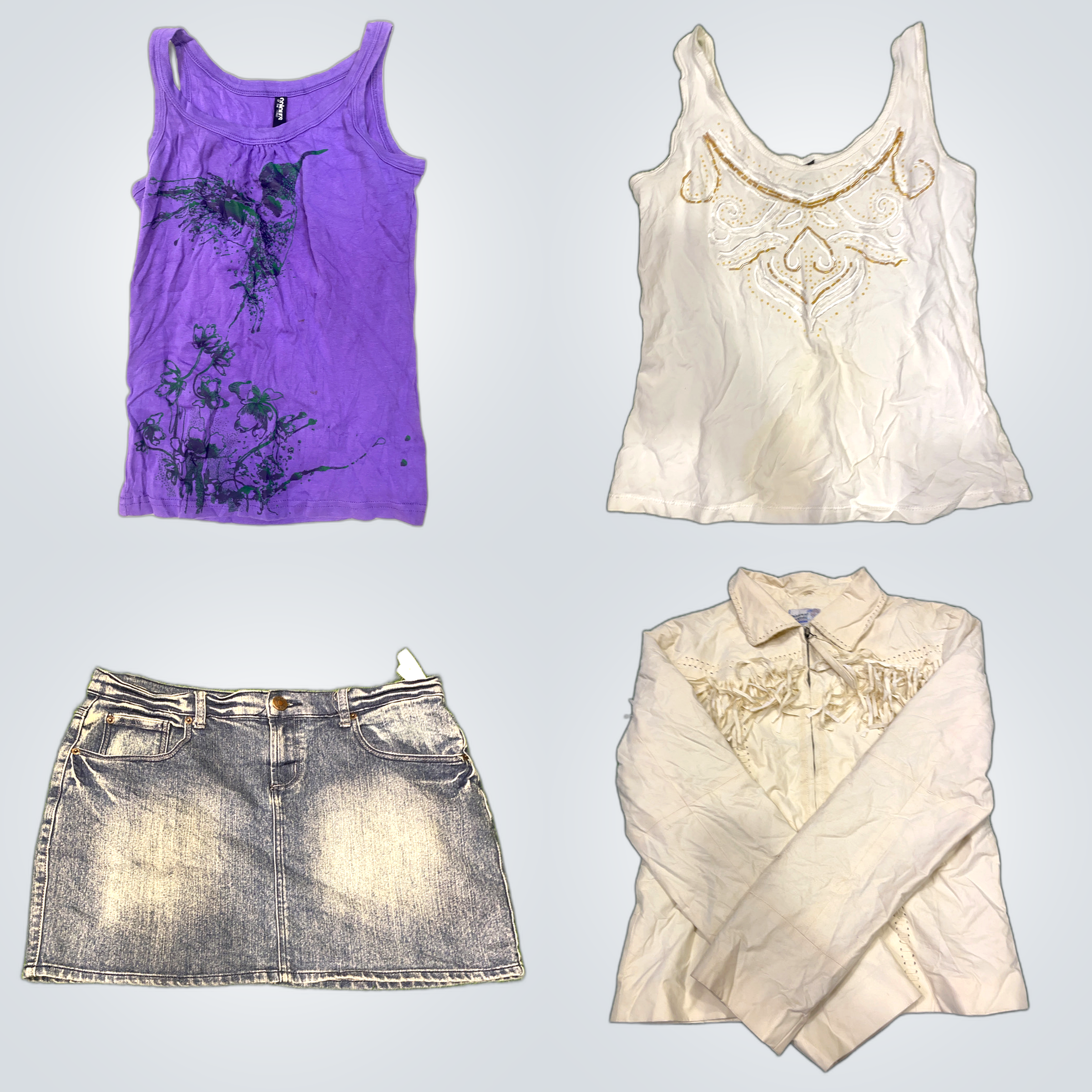 Colours of the World Y2K Graphic Tanks