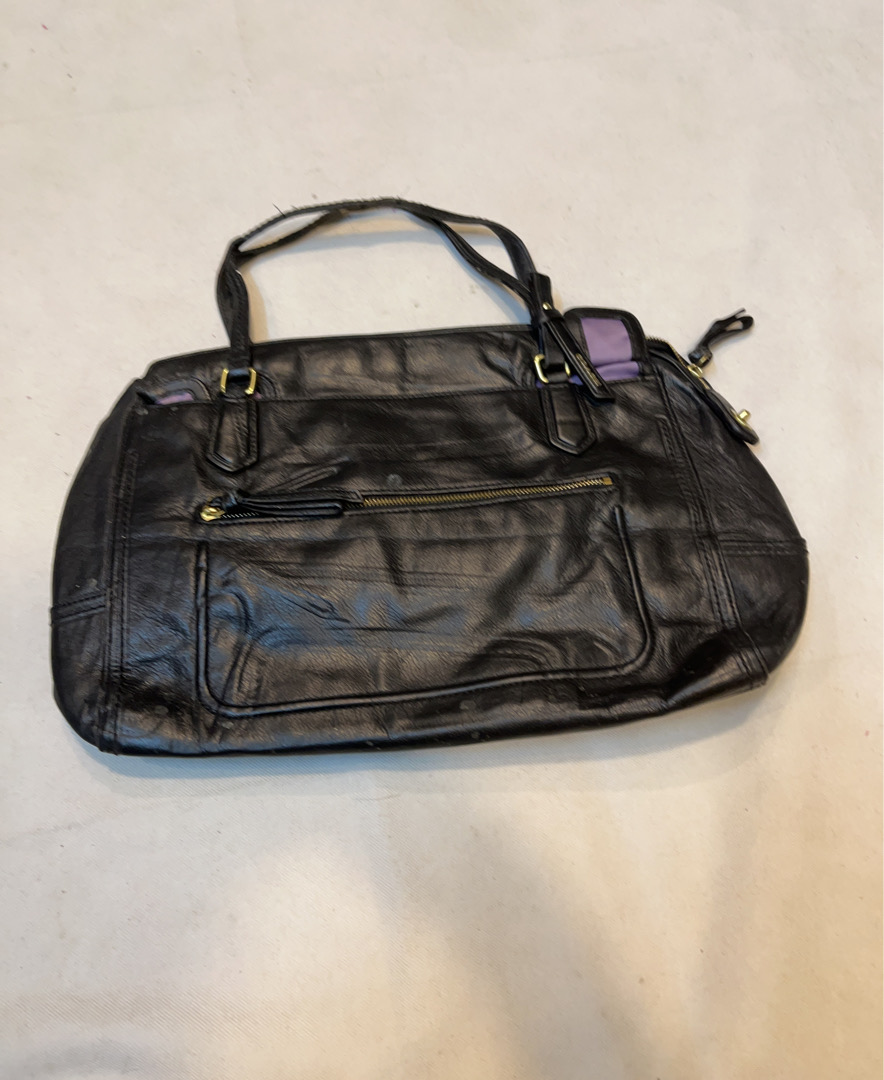 Borsa in pelle nera Coach