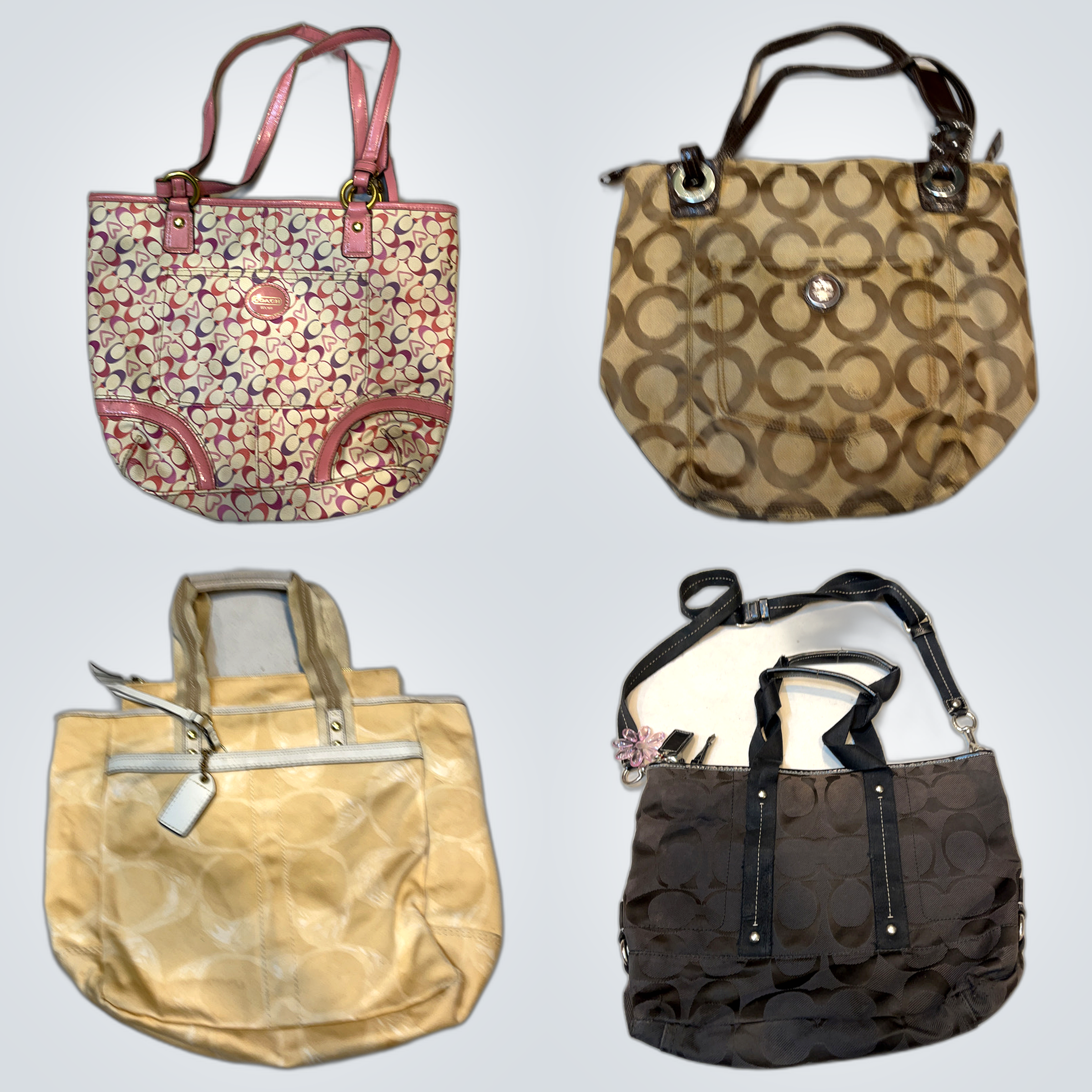 Coach Tote Handbag Bundle 10pcs Luxury Coach Colle..