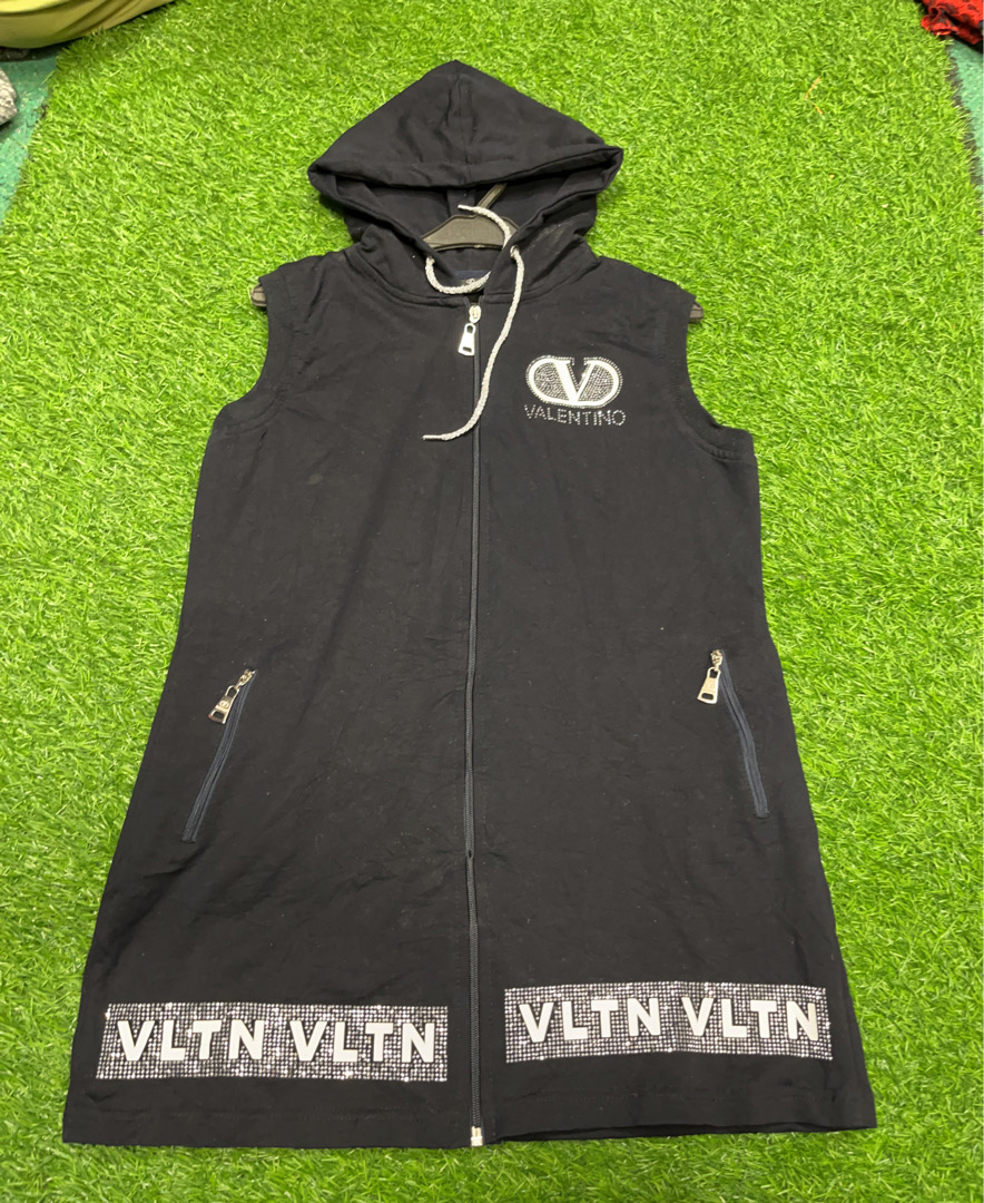 Valentino Sleeveless Hooded Vest