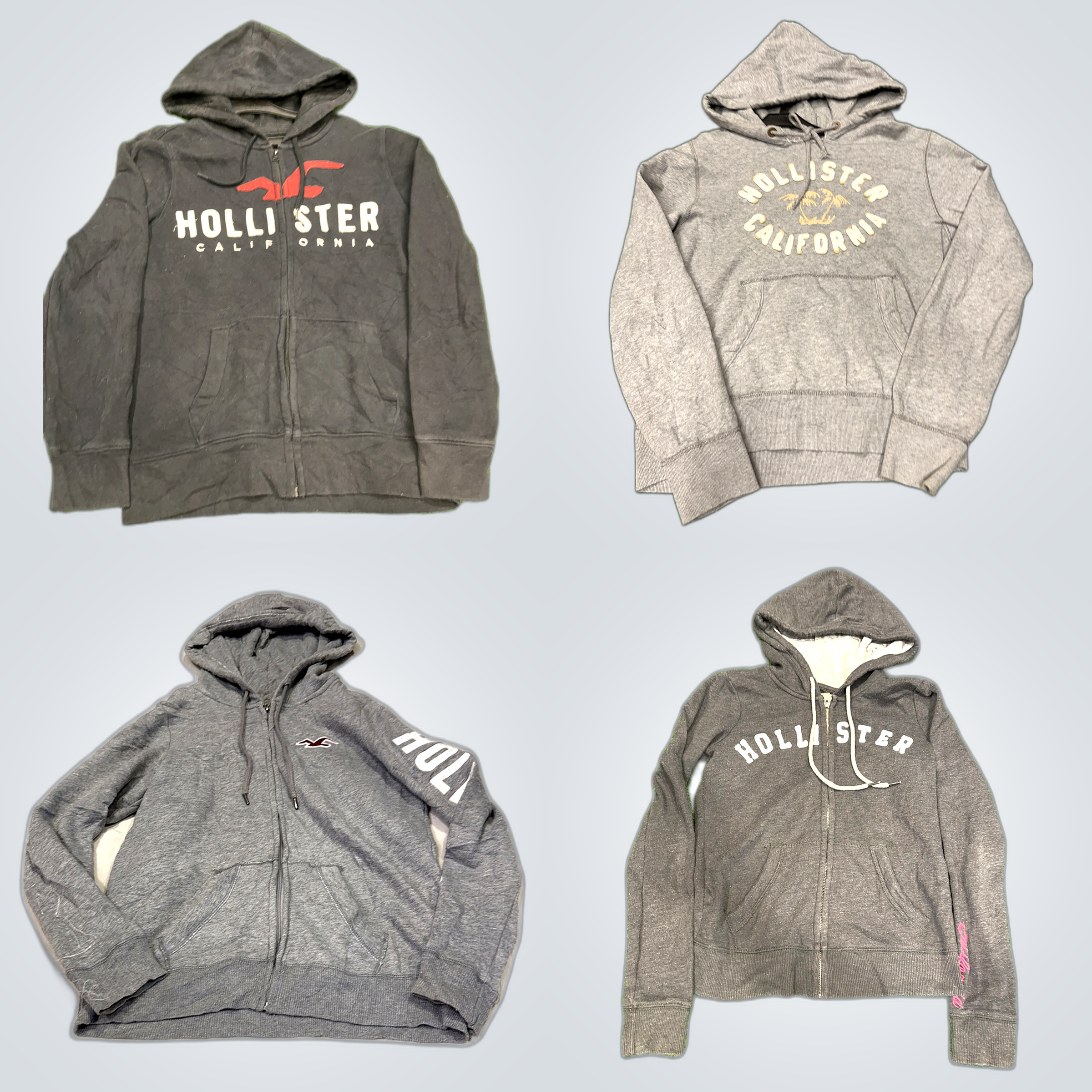 Hollister Gray Hoodies Bundle