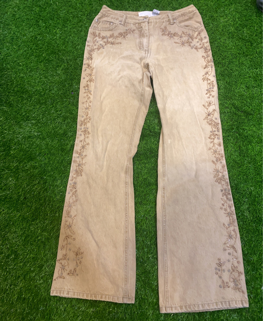 Jeananology Embroidered Bootcut Jeans