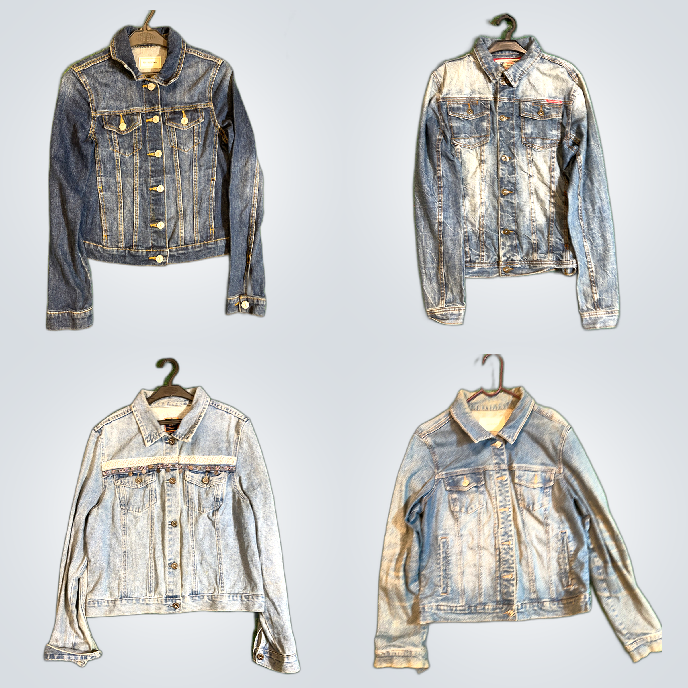 Jaqueta de Jeans Y2K Racer