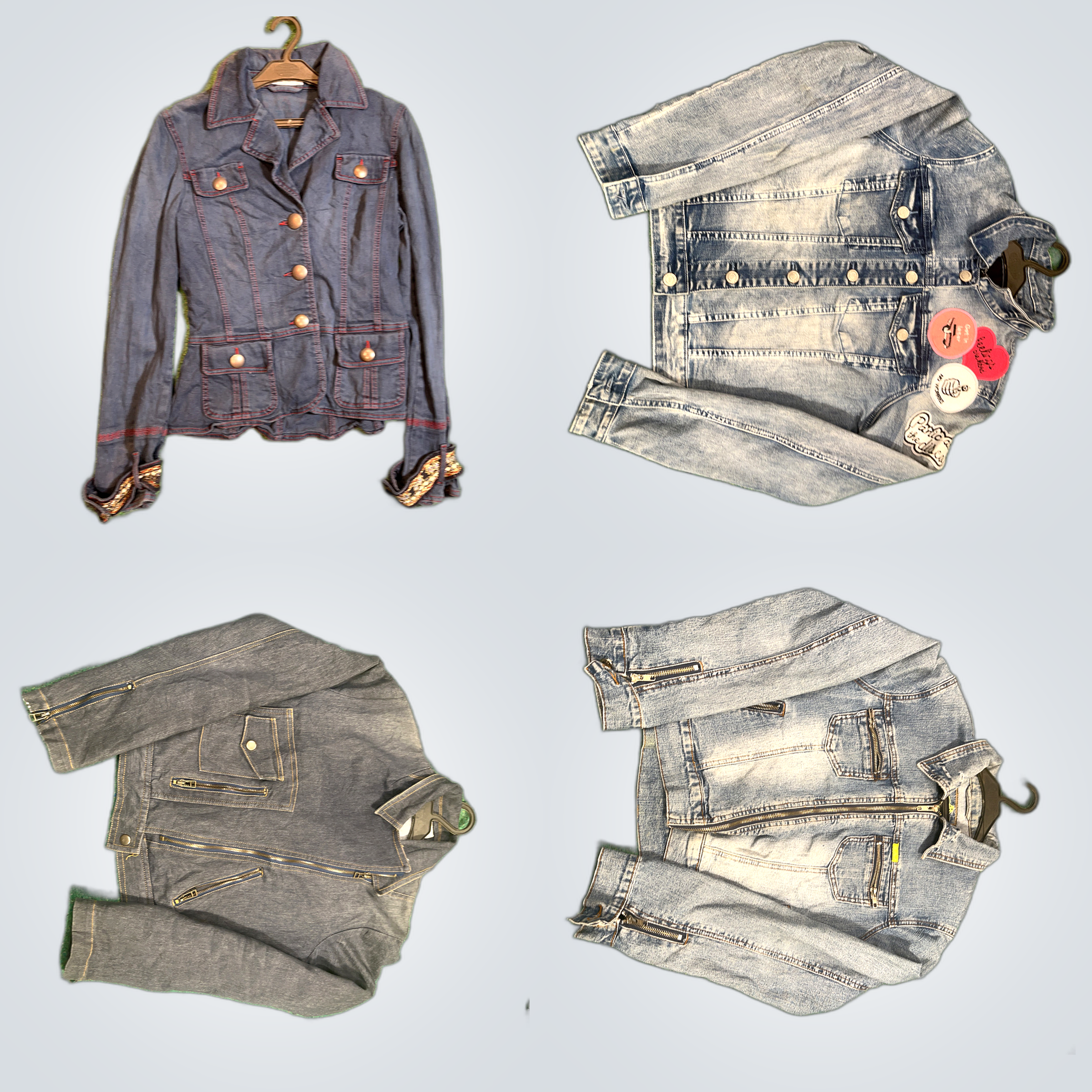 Gray Denim Jackets Bundle