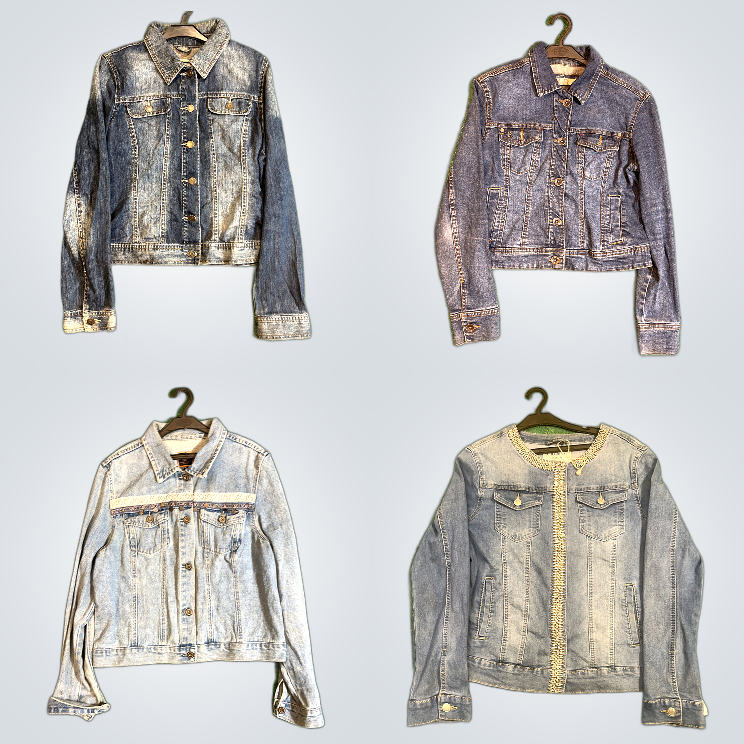 Y2K Denim Racer Jacke