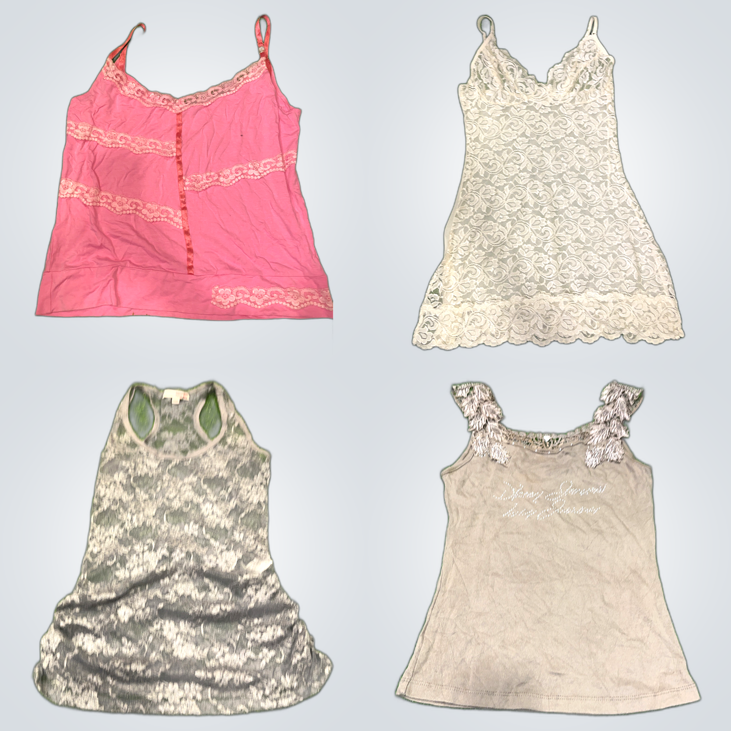 Bundle di canotte con pizzo