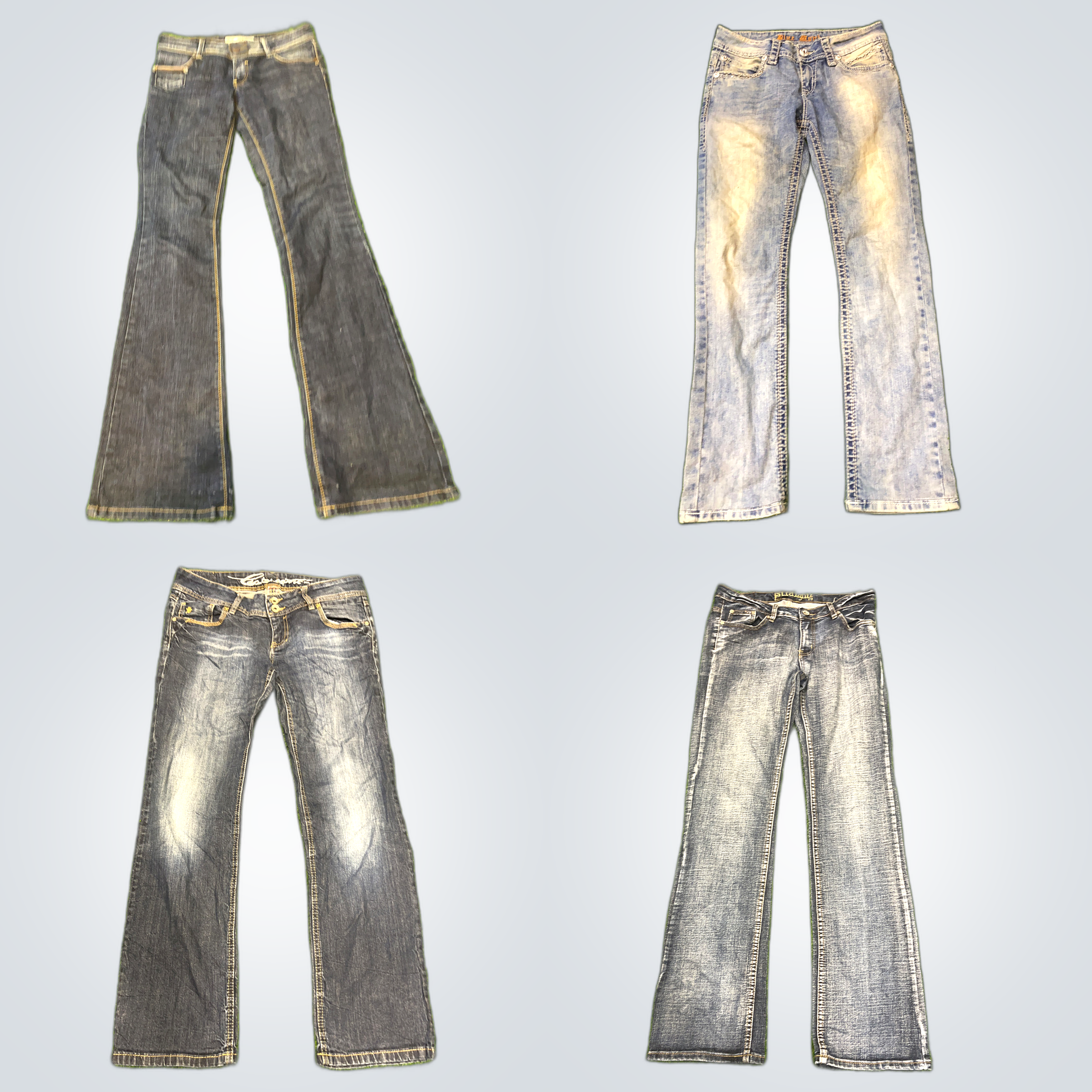 Jean droit et jean à pattes d'eph