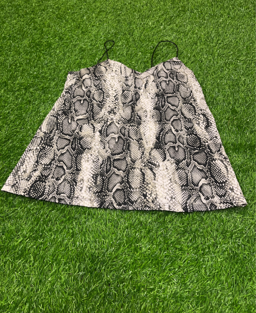 Amisu Snakeskin Top