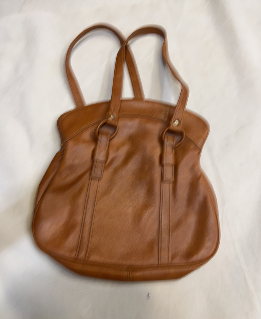 Braune Lederhandtasche