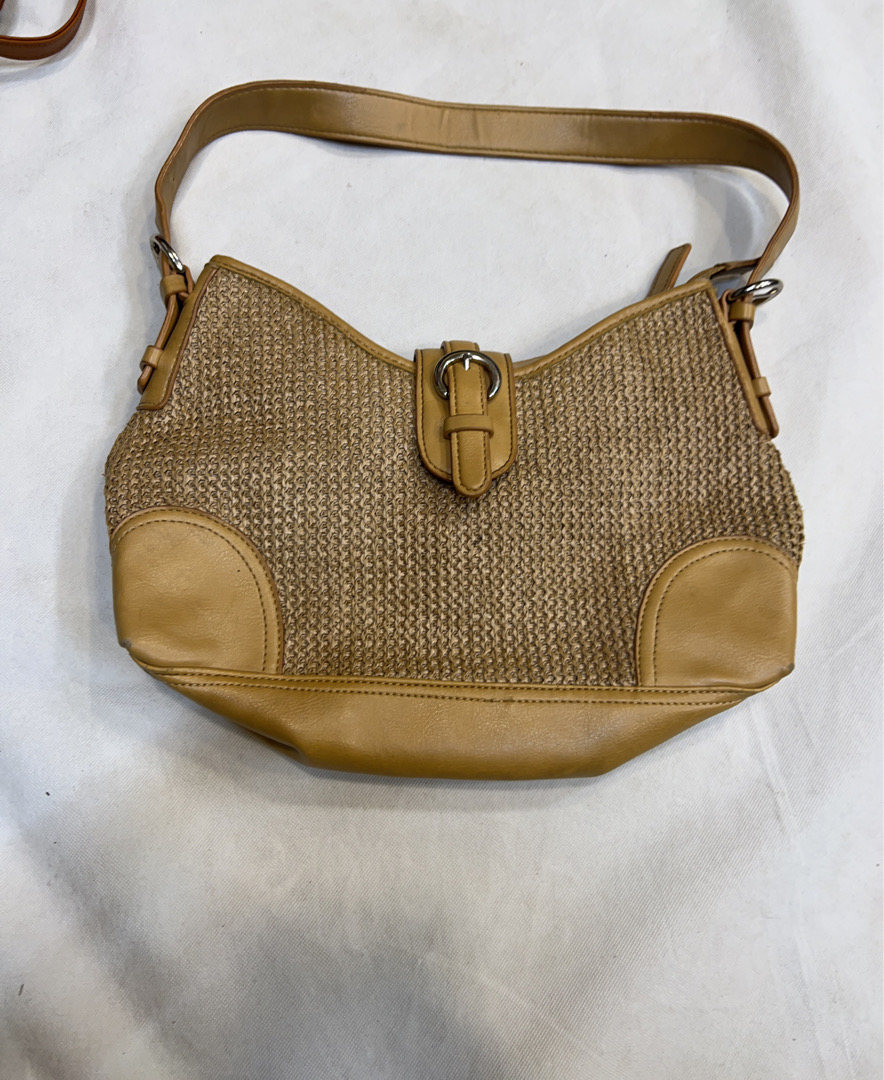 Croft & Barrow Tan Woven Shoulder Bag