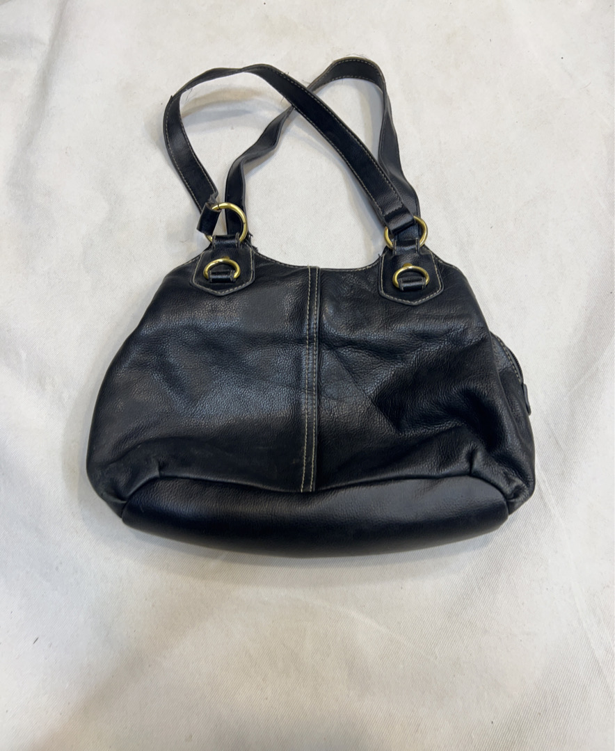 Black Leather Shoulder Bag