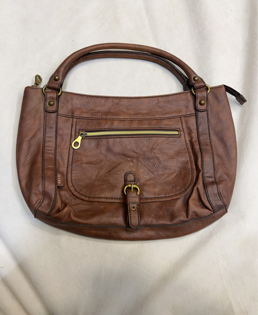 Braune Leder Umhängetasche