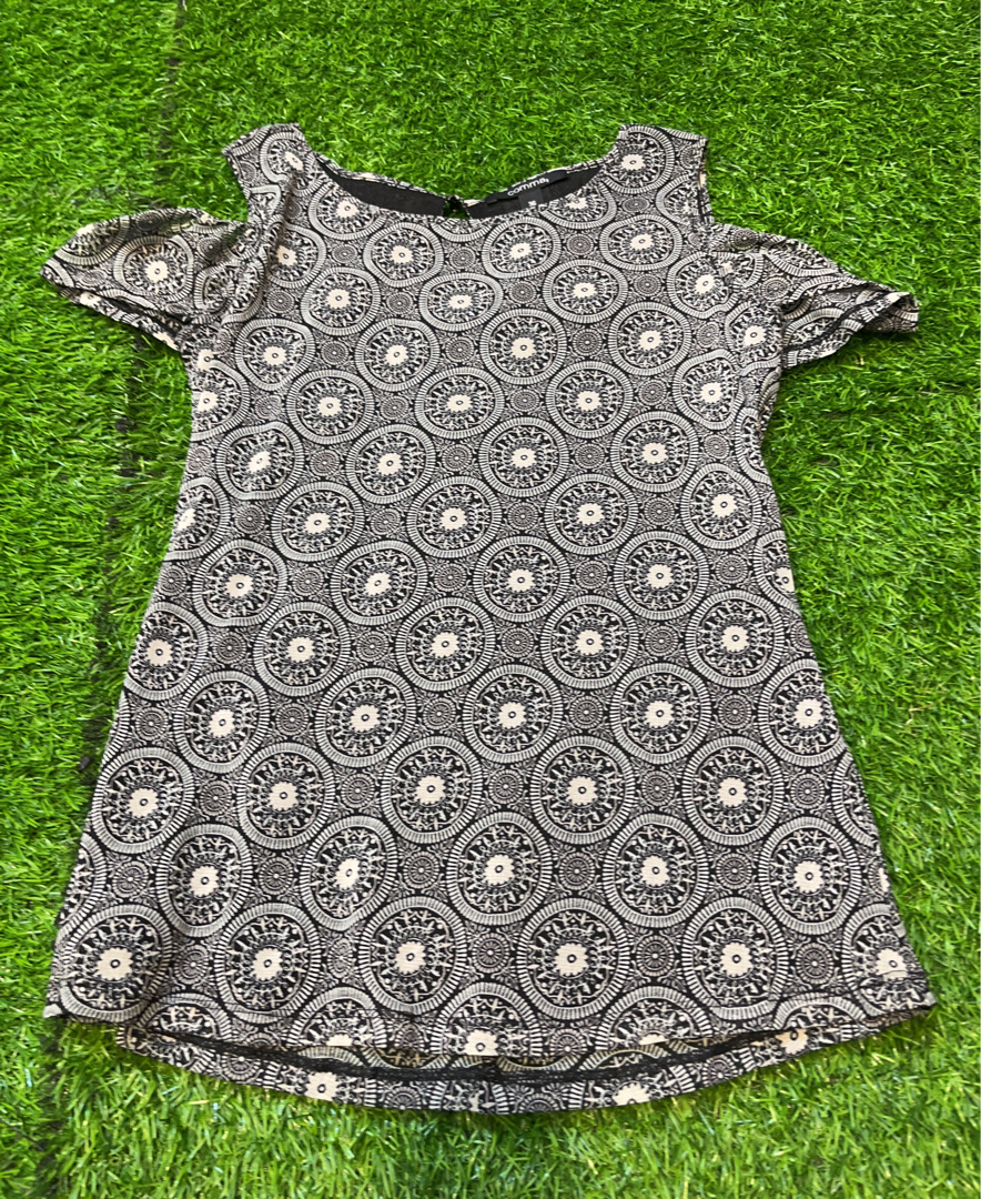 Comma Black and White Dress