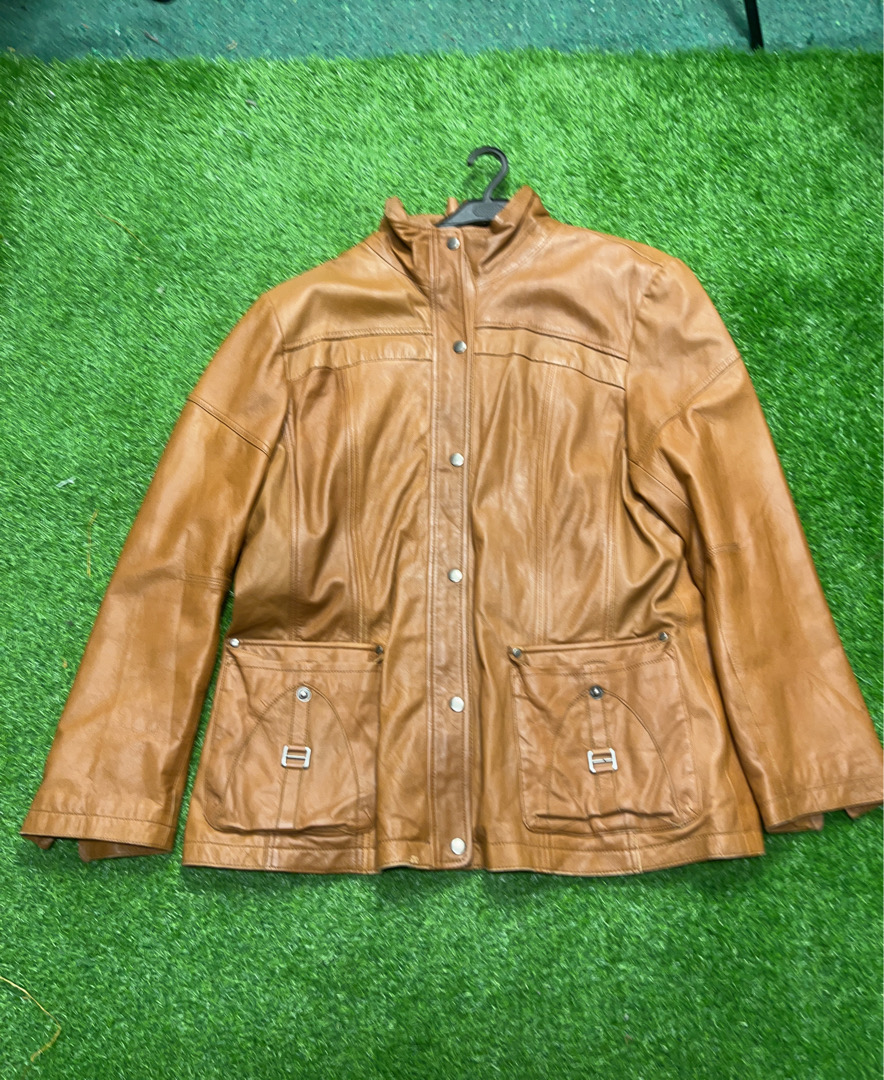 Jaqueta de Couro Marrom