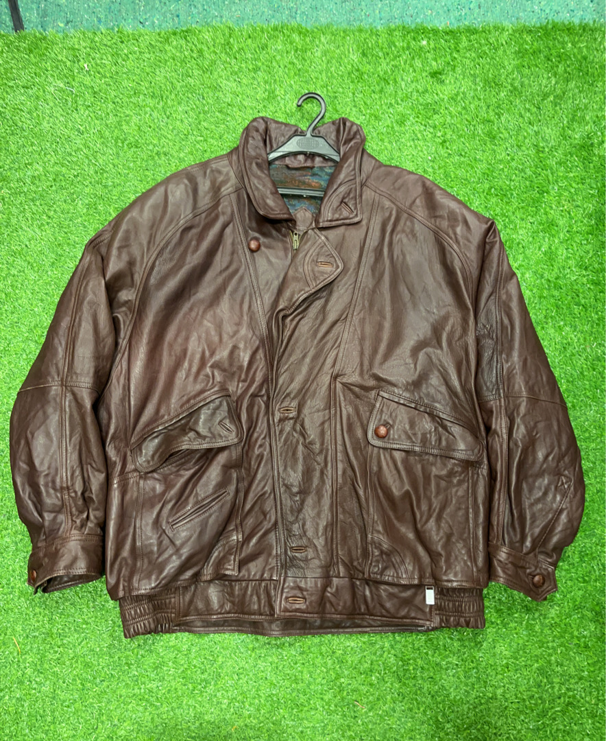 ブラウンレザージャケット