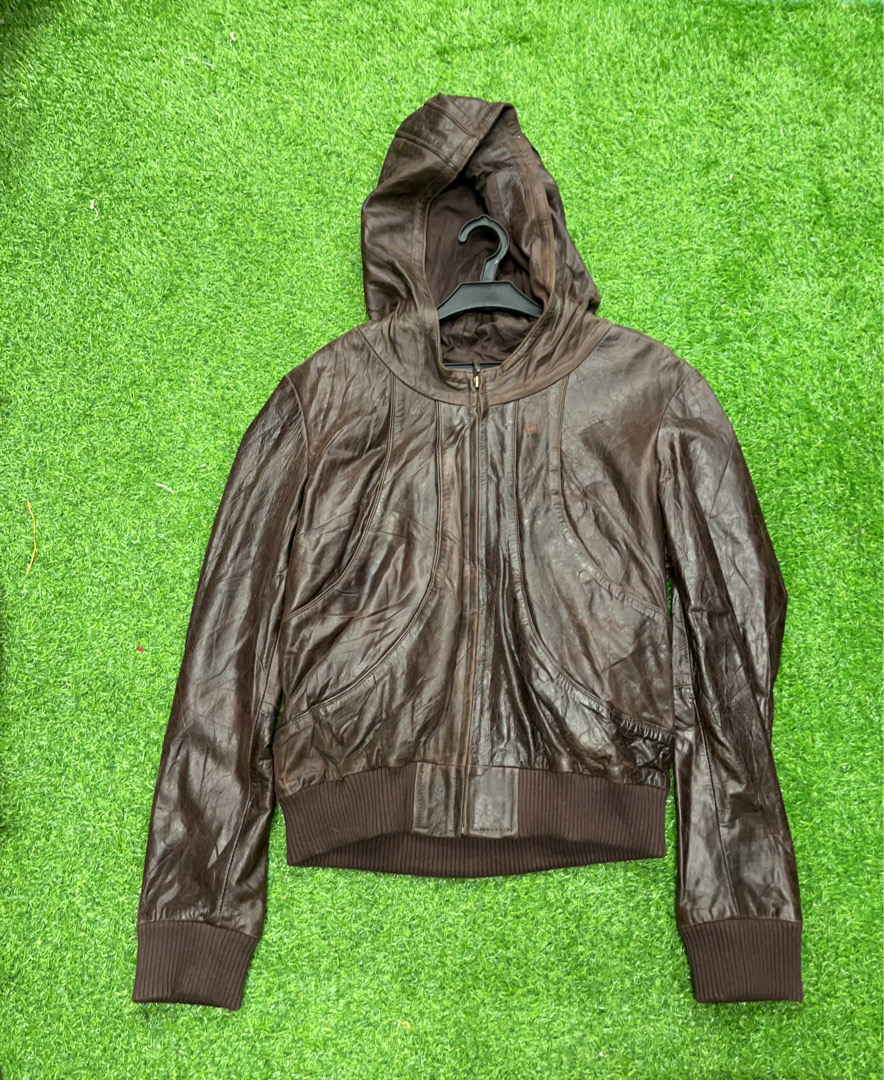 ブラウンレザージャケット