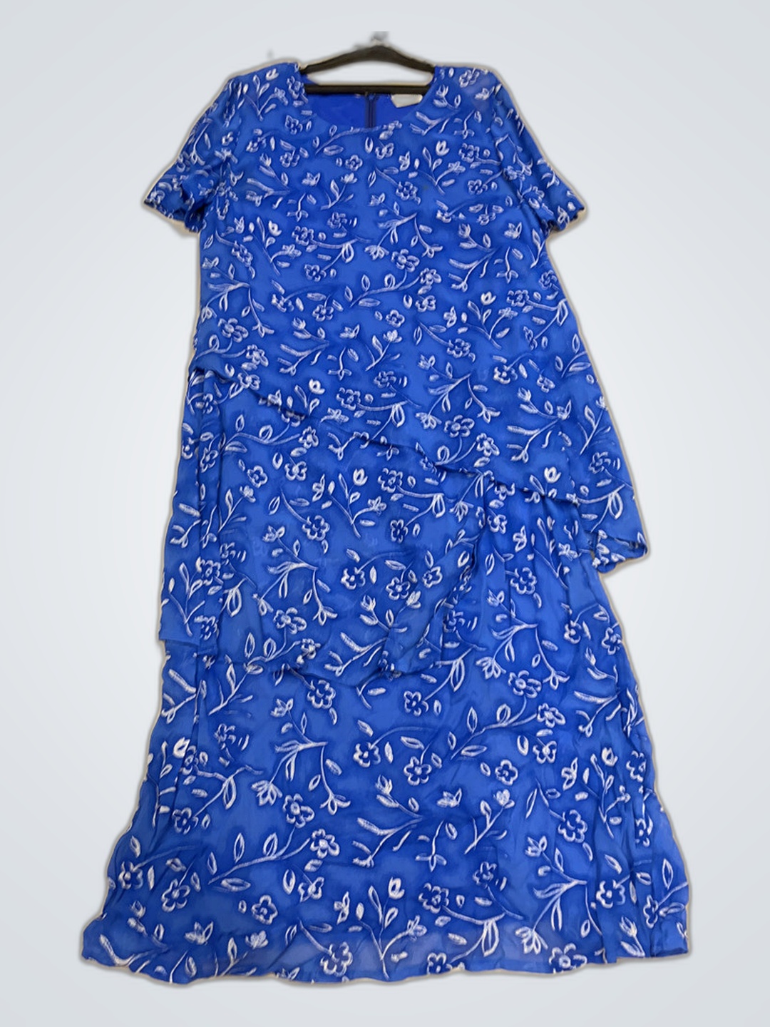 Blue Floral Maxi Dress