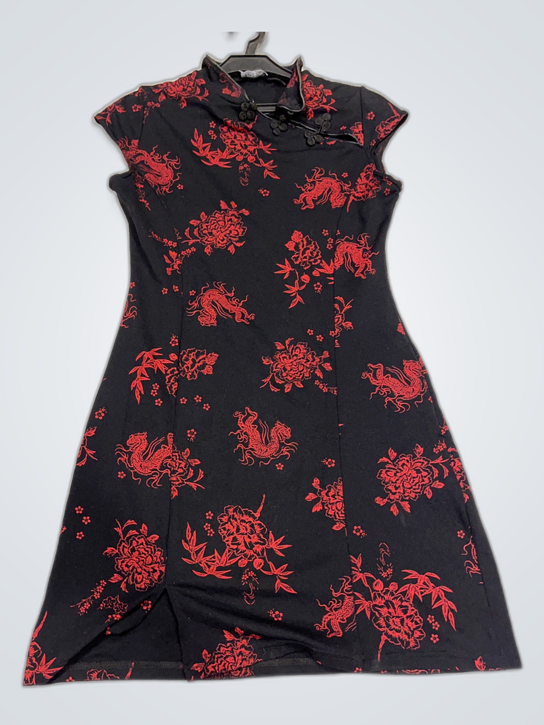 Fashion Studio Red Dragon Print Dress