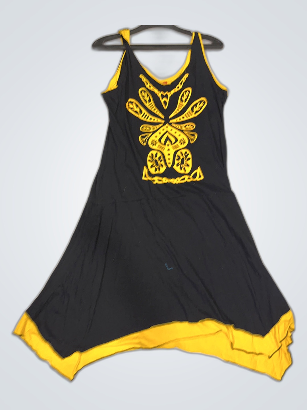 Celine Black and Yellow Dress