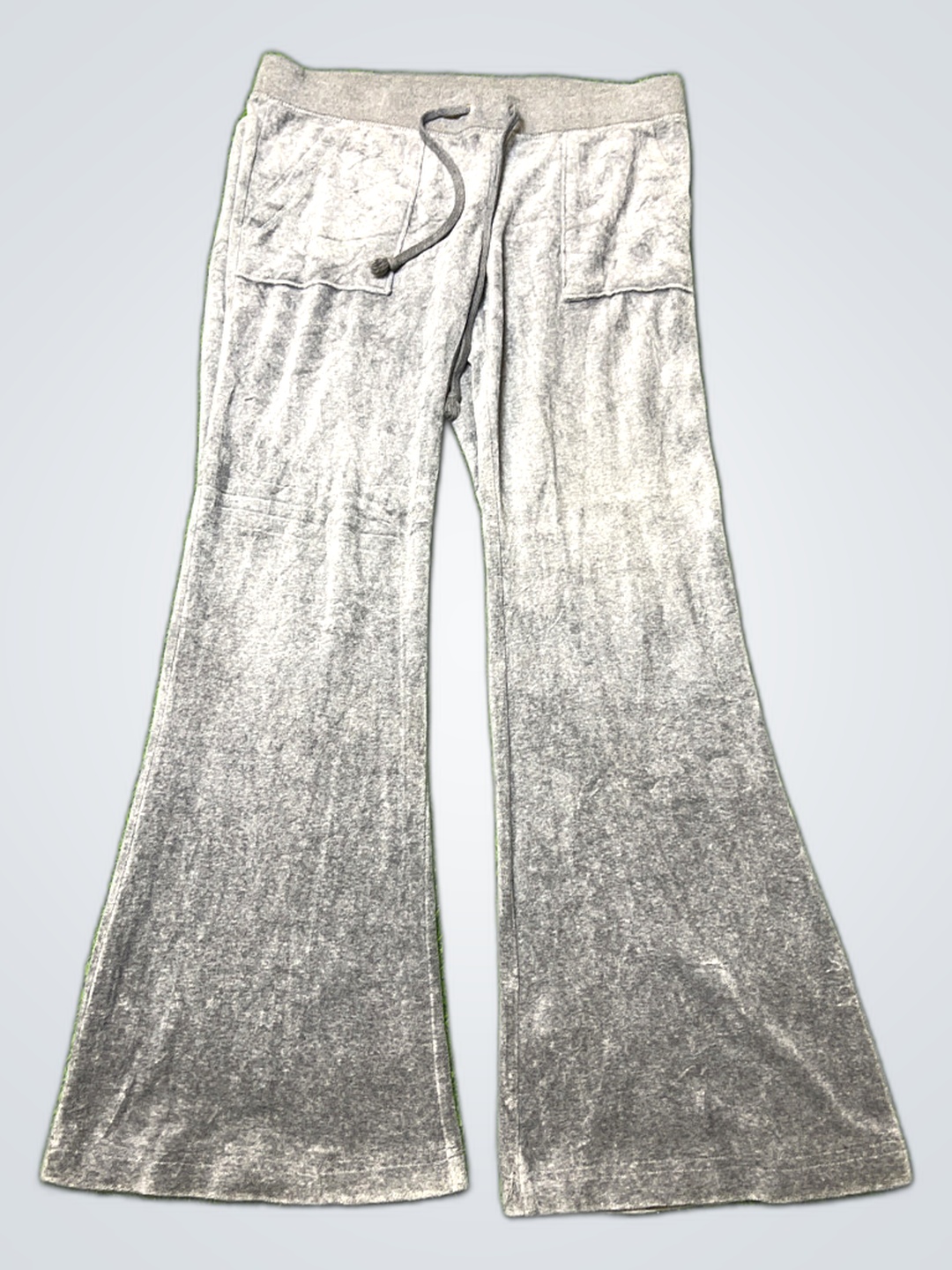 Juicy Couture Grey Velour Flared Sweatpants