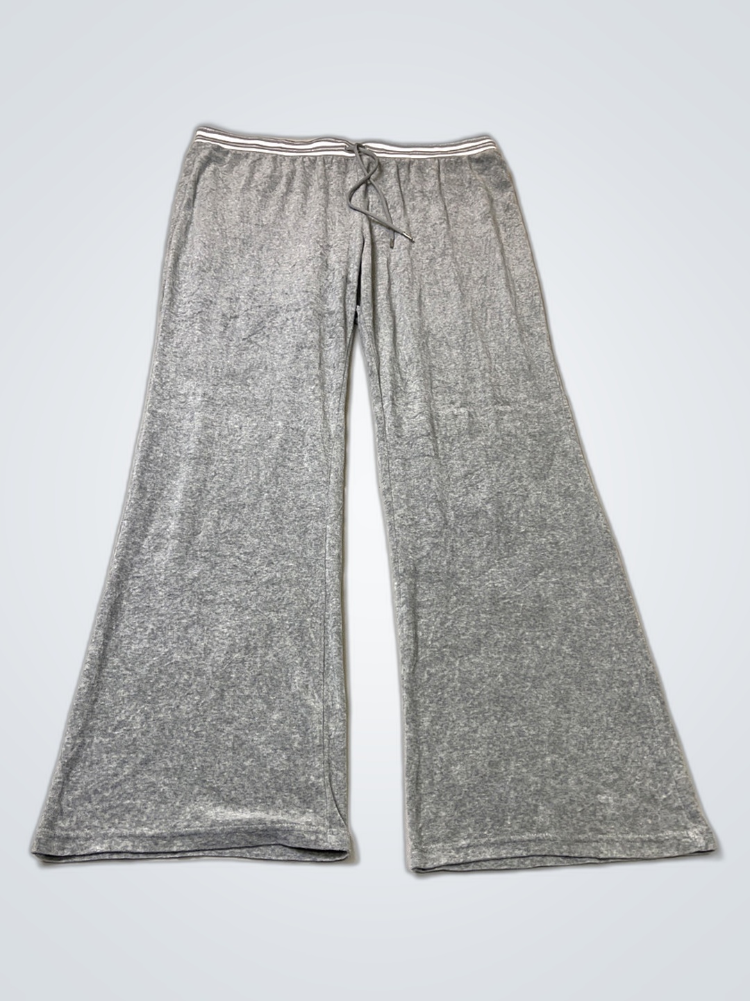 Juicy Couture Graue Velours-Trainingshose