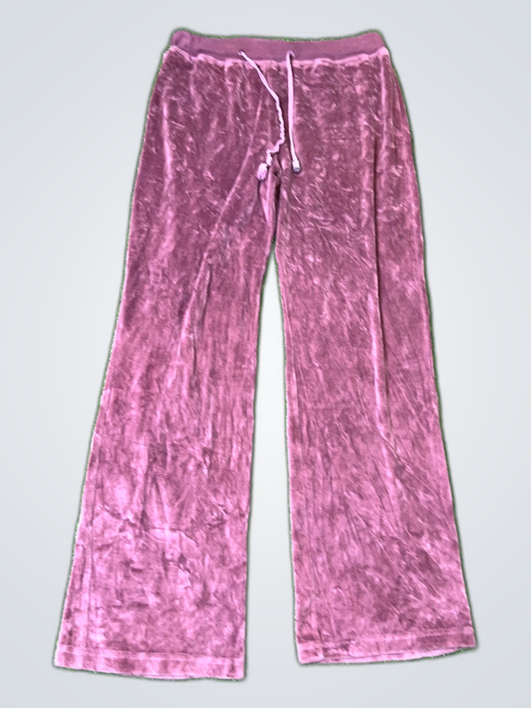 Pantalons en velours rose
