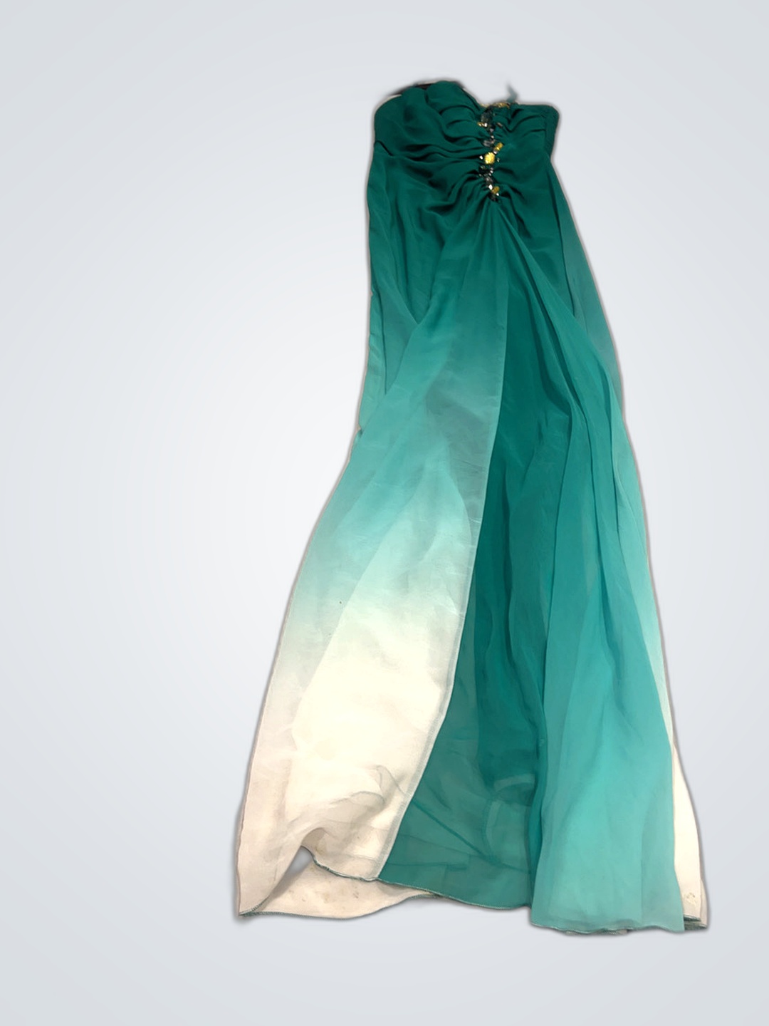 Green Ombre Evening Dress