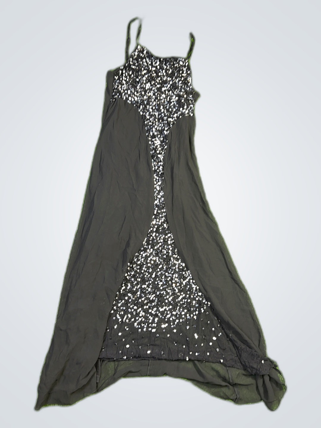 Vestido Preto com Lantejoulas