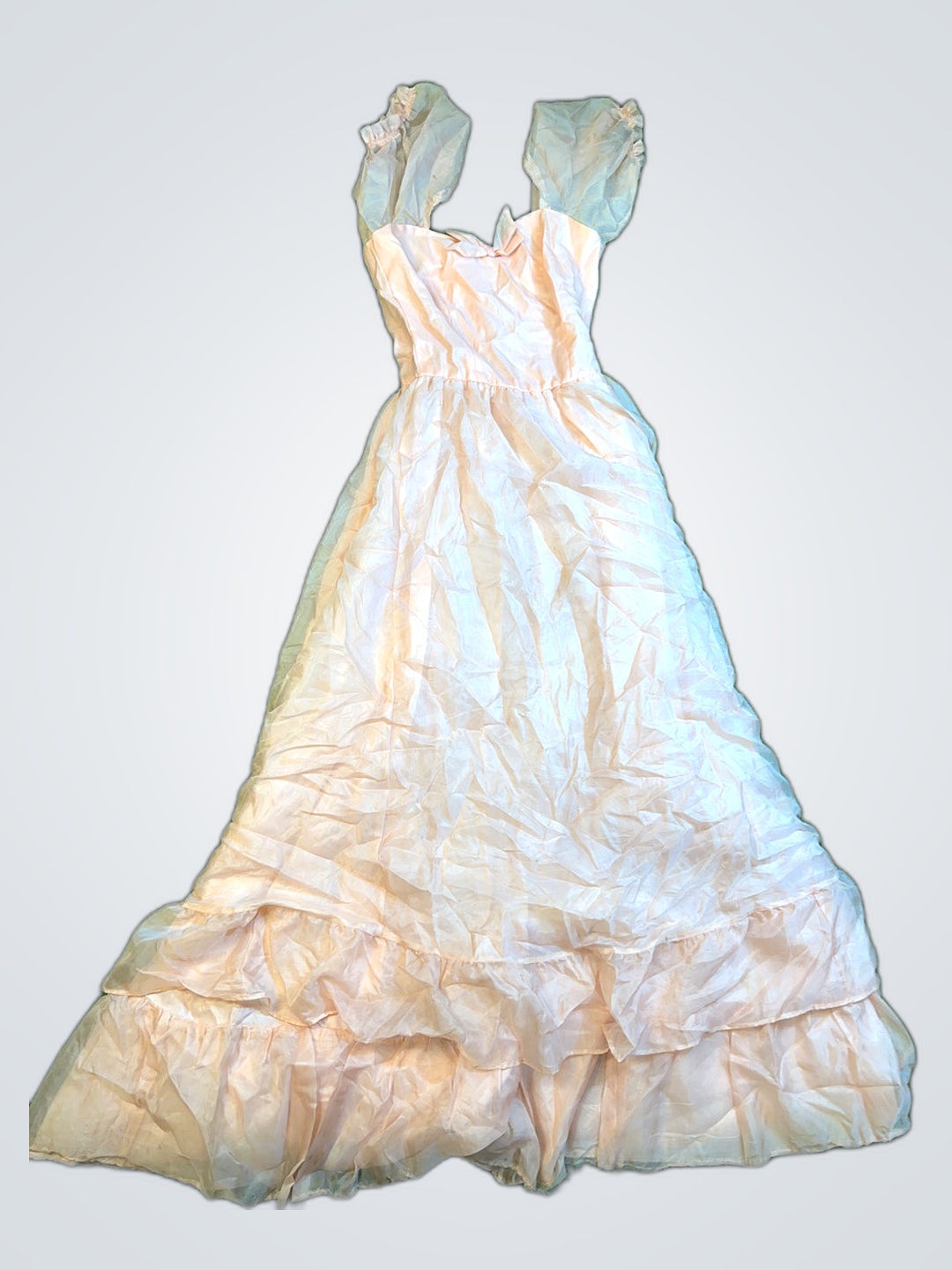 Robe en organdi rose