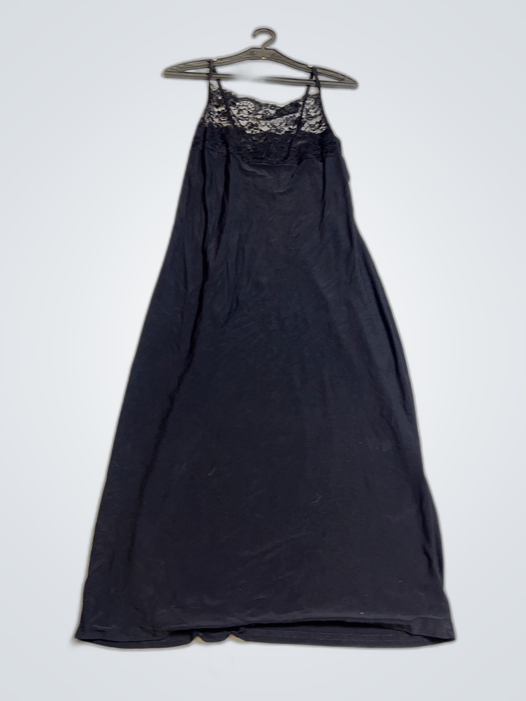 Camisa de Dormir com Renda Preta