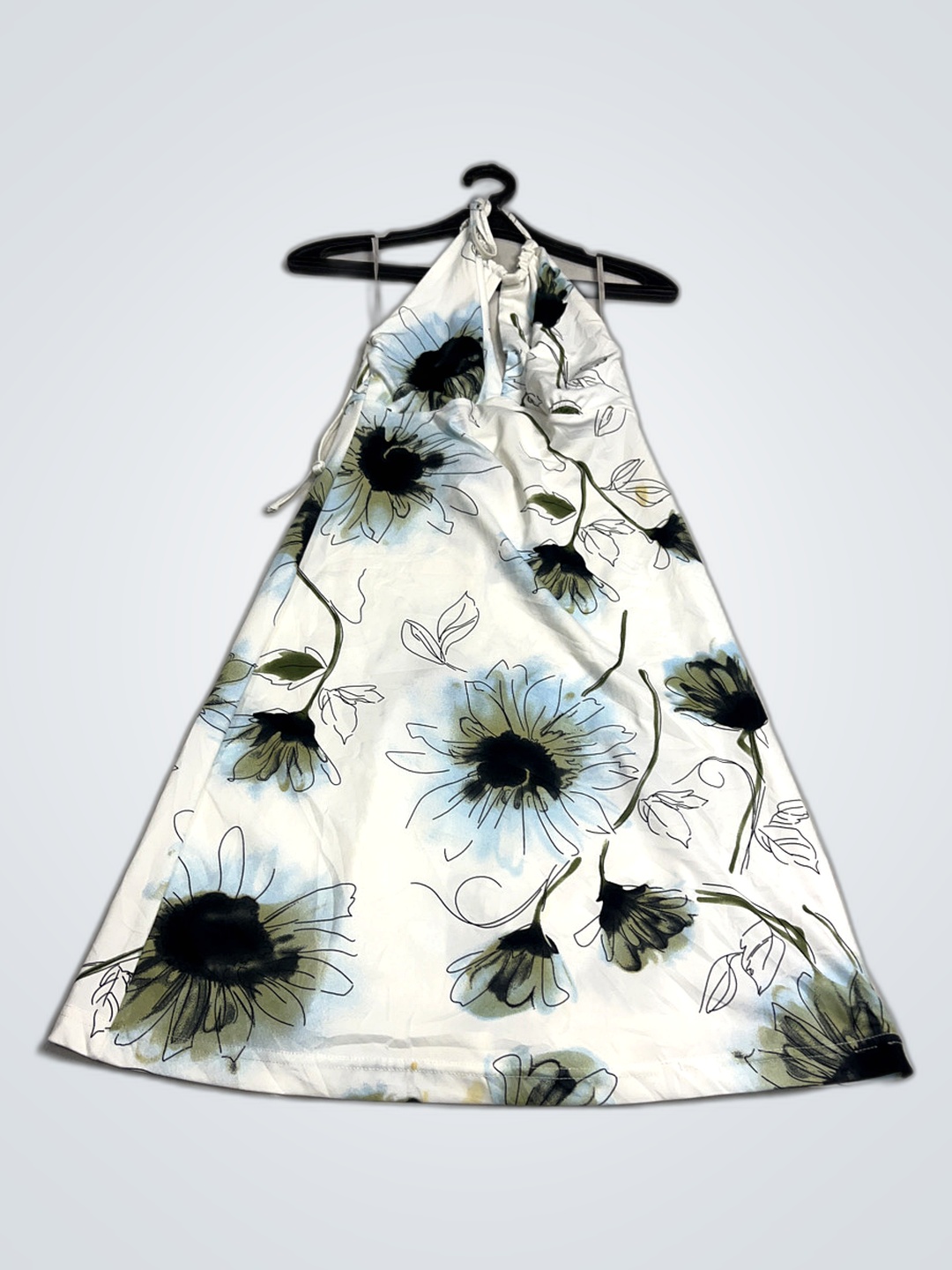 Floral Halter Neck Dress