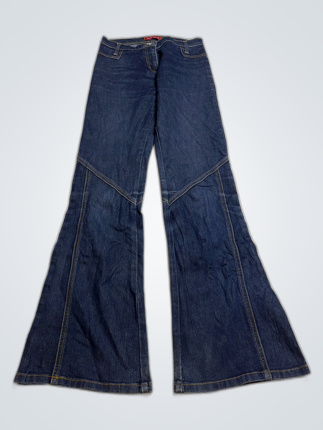 Calças Jeans Flare Grandes Azuis