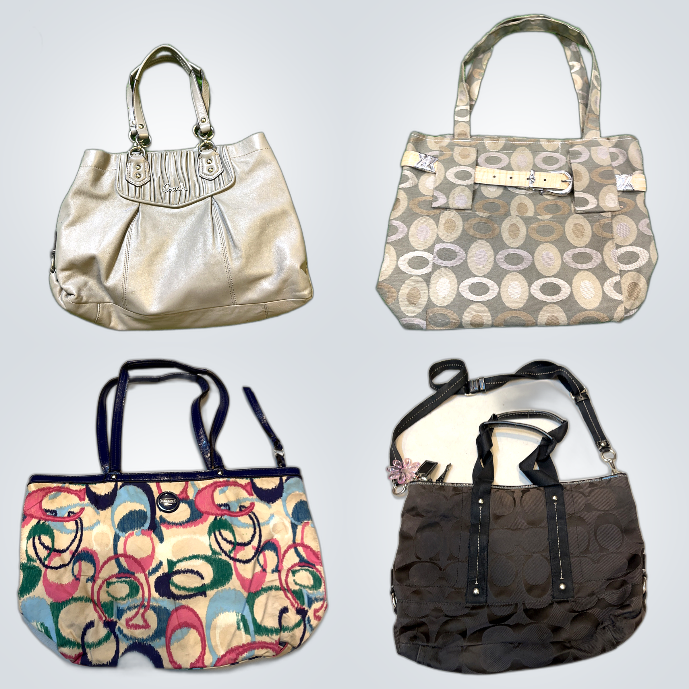 Coach Tote Handbag Bundle - 10 Pc Luxury Collectio..