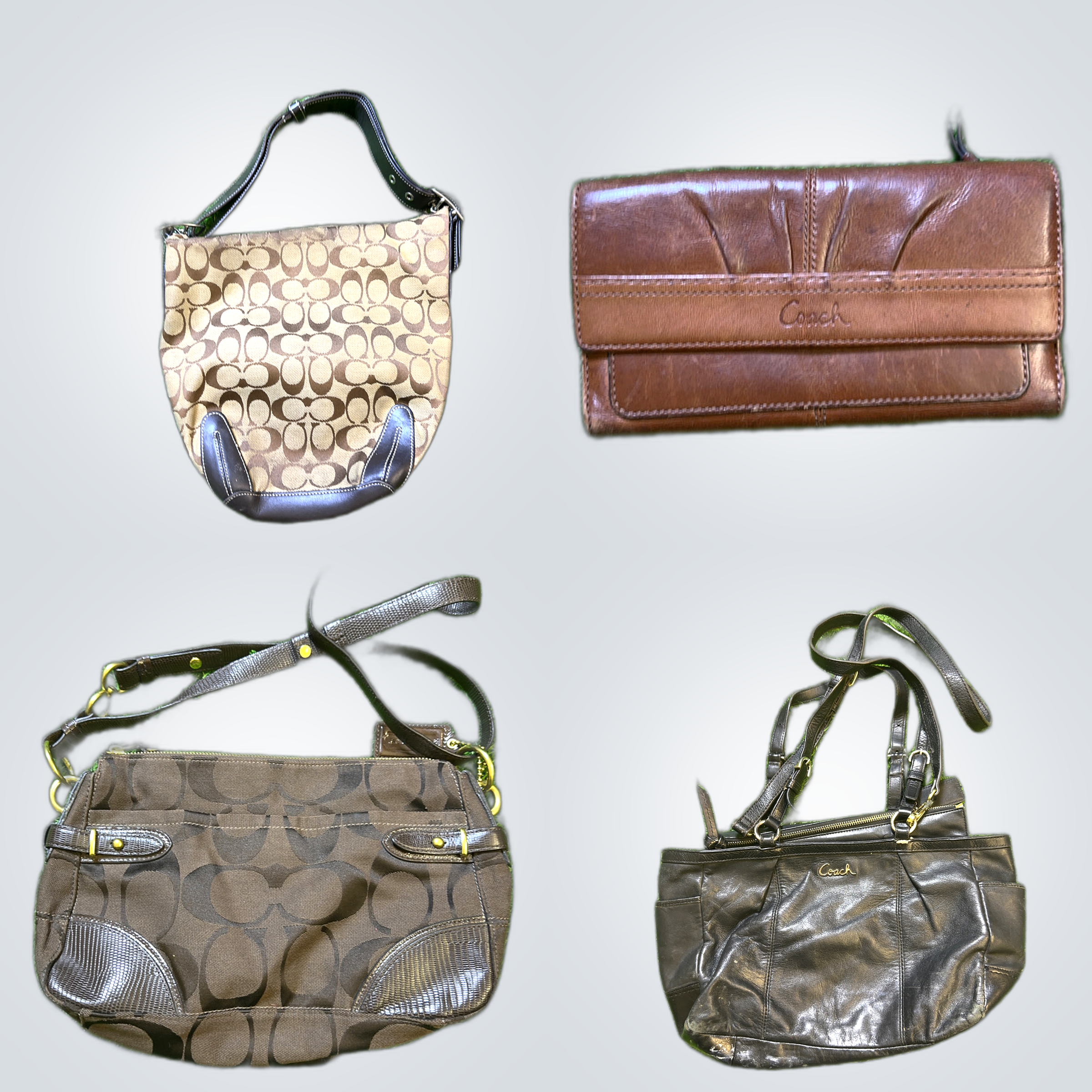 Coach Handbag Bundle 10pcs Small Leather Totes & S..