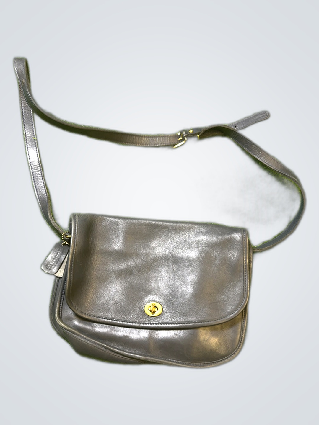 Black Leather Crossbody Bag