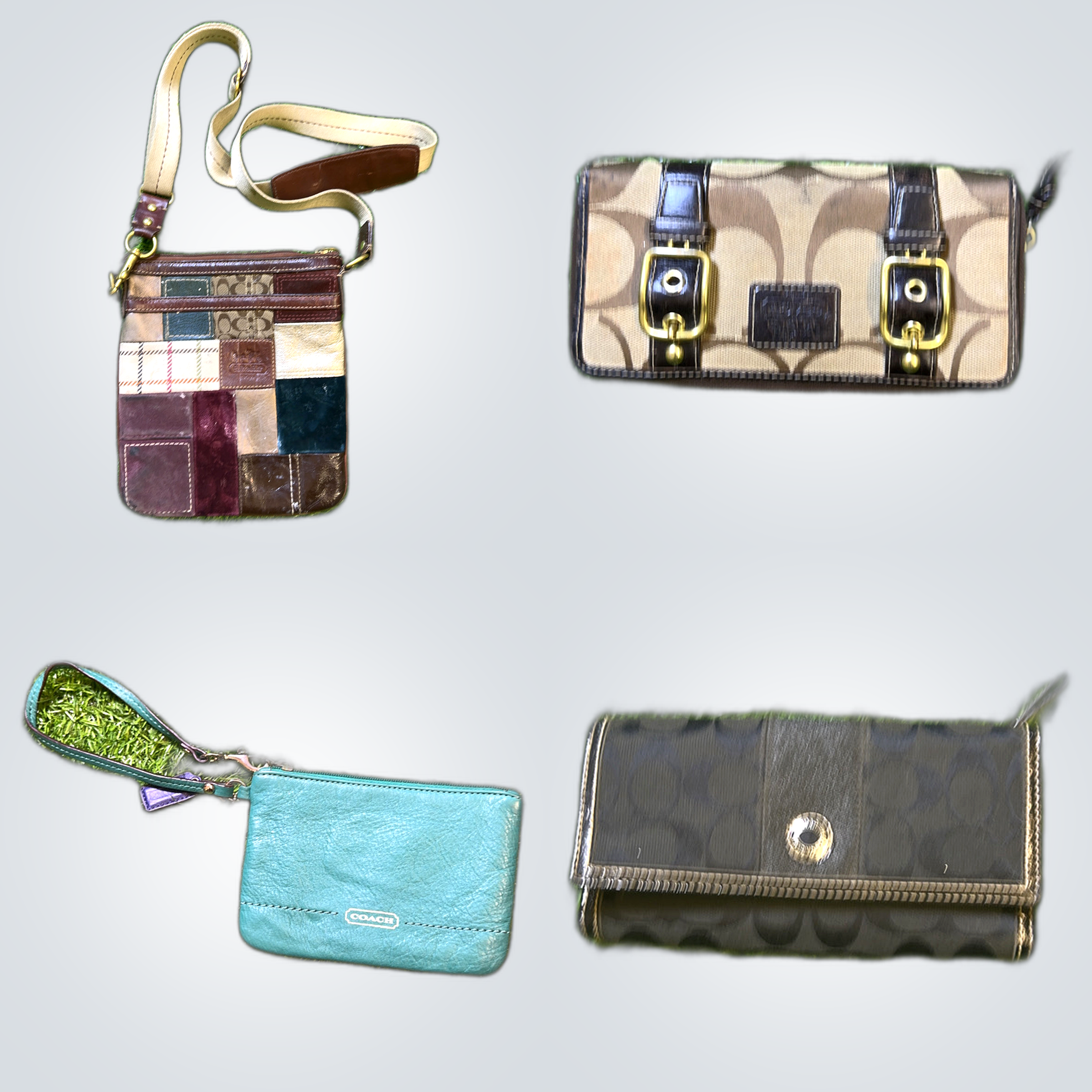 Coach Handbag Bundle 10pcs Signature Wallets Purse..