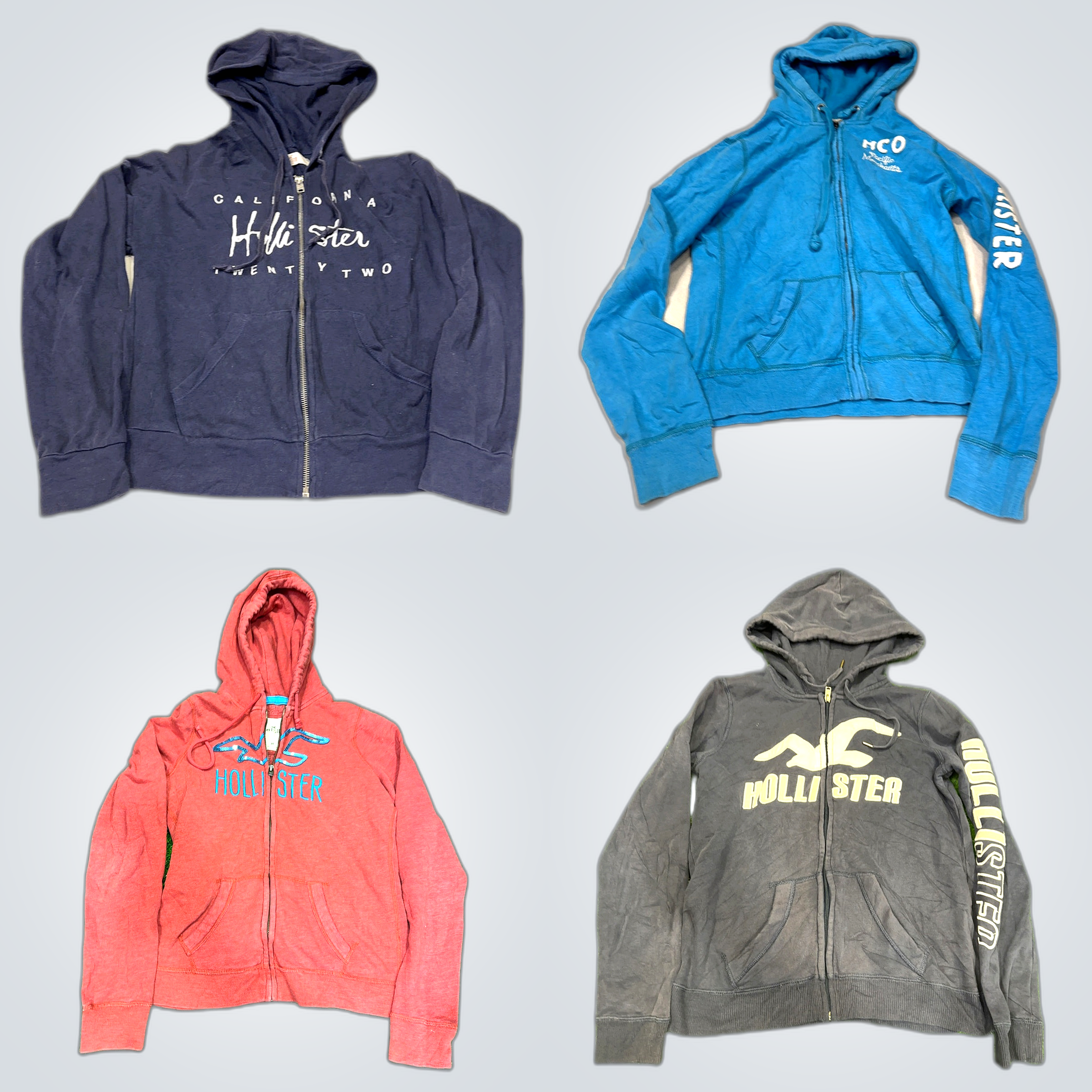 Ensemble de sweatshirts zippés Hollister Hoodie 10..