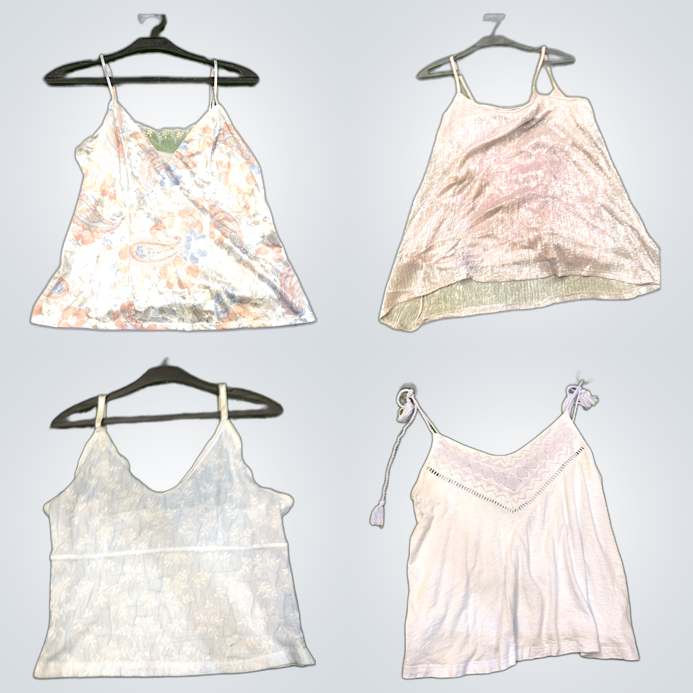 Minimalist y2k cami tops