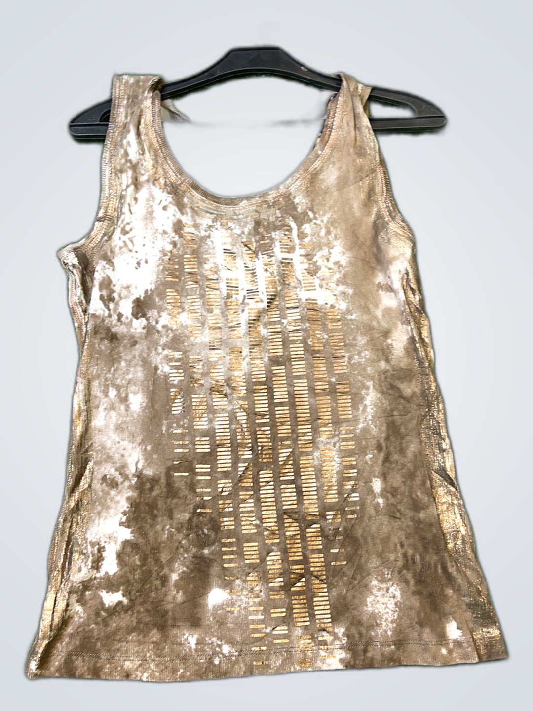 Top in velluto marrone