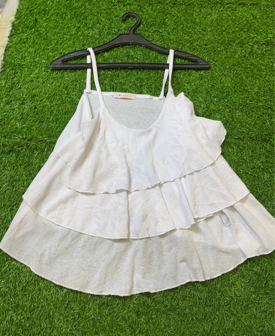 Mascara Weiß Rüschentop