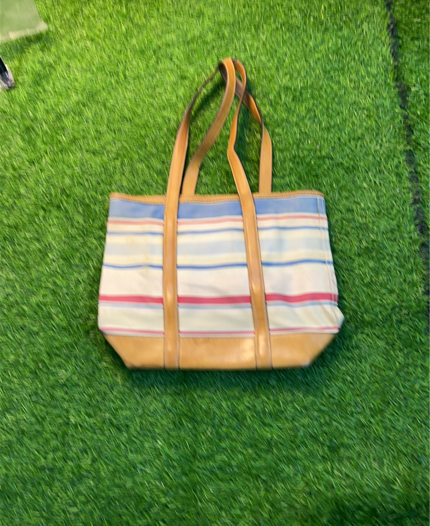 Coach Striped Tote Bag