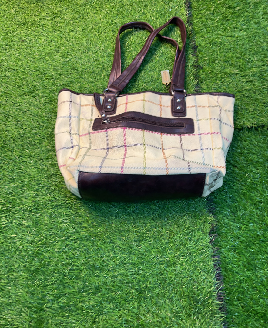 Coach Plaid Tote Bag